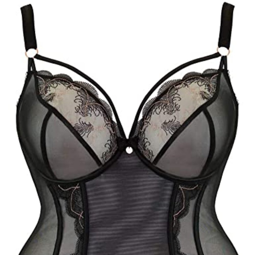 Scantilly Surrender Basque - Black - 34G (US) / 34F (UK) - NWT!
